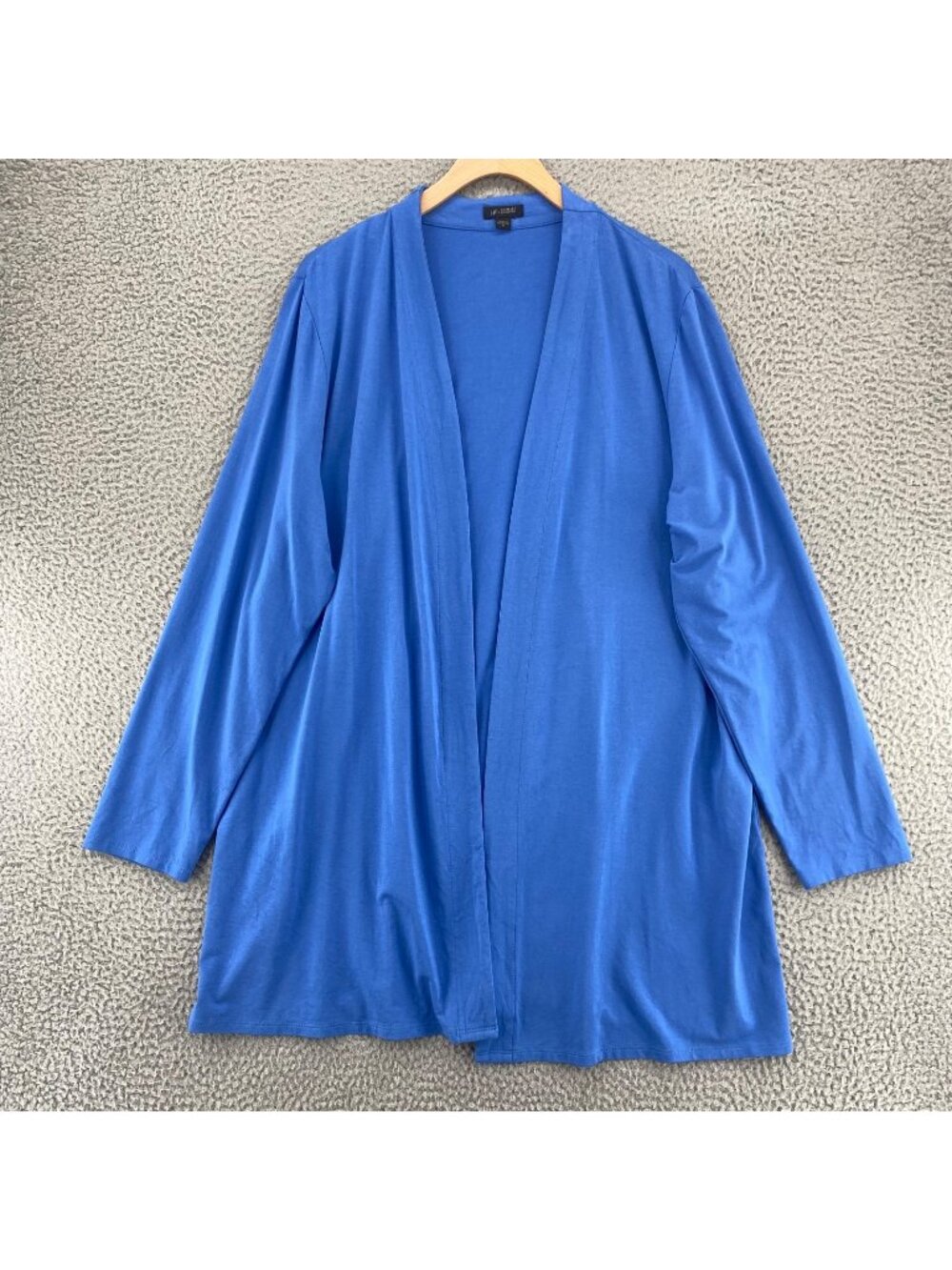 J Jill Sweater Womens Extra Large Wearever Cobalt Cardigan Long Sleeve Stretch